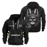 Hoodie Half Zipper Exclusive Logo Gift For Urban Commuter Vehicle Enthusiasts CAR166 - Black