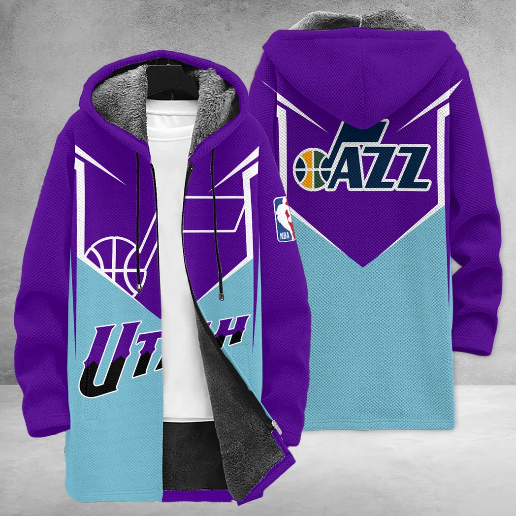 Hoop Passion Lifestyle Fleece Windbreaker Jacket, Sporty Fleece Outerwear HVN1279
