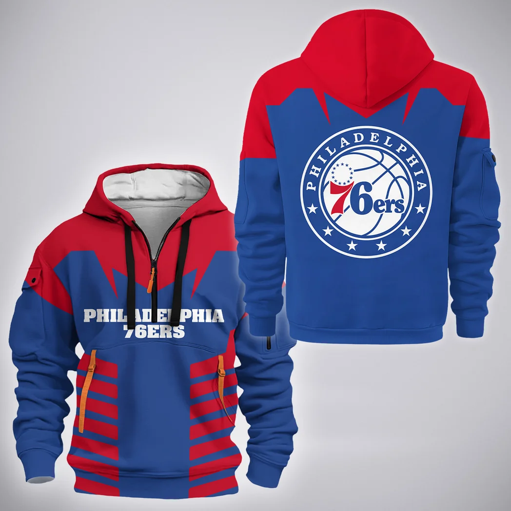 Hoop Passion Nation Hoodie Half Zip 3D, True Supporter Half-Zip Hoodie HVN1272