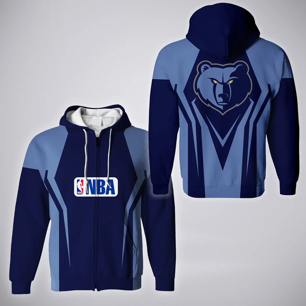 Hoop Passion Nation Zipper Hoodie, Casual Sport Full-Zip Hoodie HVN1274