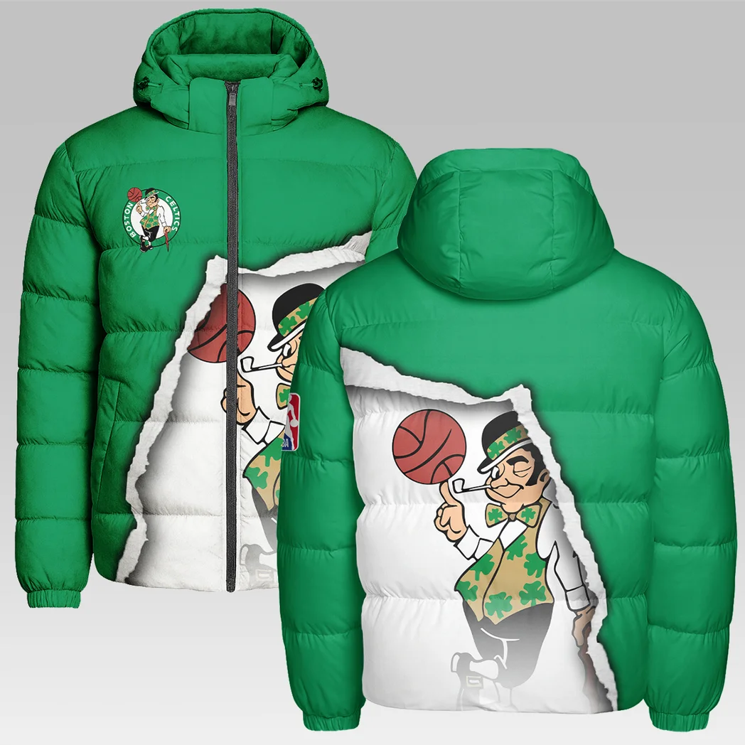 Hoop Passion Squad Hooded Cotton Jacket, Casual Everyday Fan Puffer HVN1273