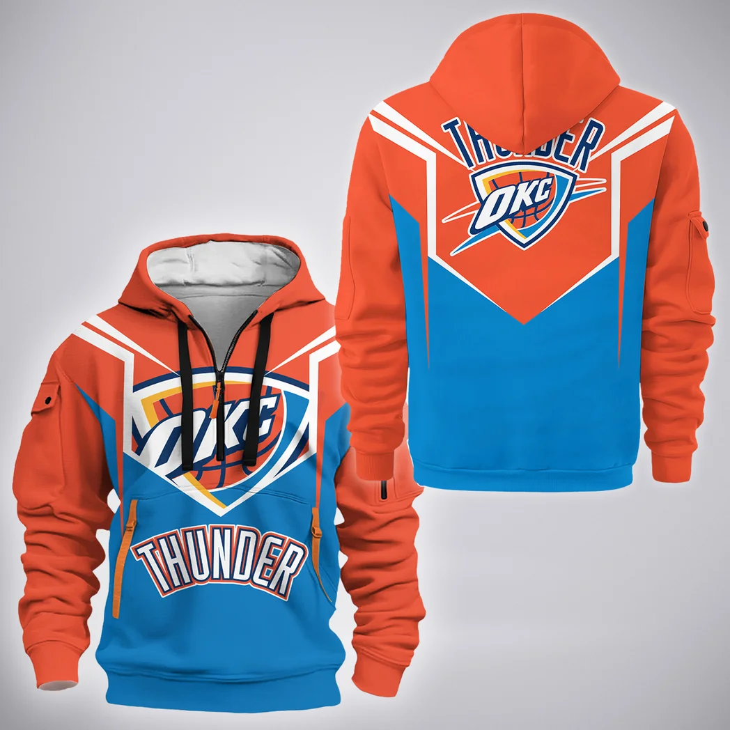 Hoop Passion Squad Hoodie Half Zip 3D, True Supporter Half-Zip Hoodie HVN1279