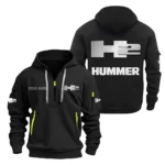 Rugged Utility Auto Hoodie Half Zipper, Exclusive Logo Hoodie For Rugged Utility Auto Enthusiasts CAR200 - Black