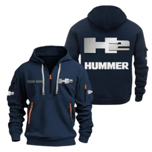 Exclusive Logo Hoodie Half Zipper For Off-Road SUV Enthusiasts, Gift For Off-Road SUV Fans CAR200 - Navy
