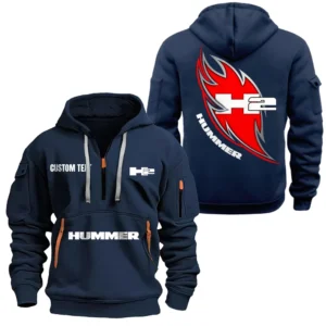Exclusive Logo Hoodie Half Zipper For Off-Road SUV Enthusiasts, Gift For Off-Road SUV Fans CAR170 - Navy