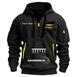 Hoodie Half Zipper Exclusive Logo Gift For Performance Vehicle Heritage Enthusiasts CAR113 - Black