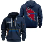Exclusive Logo Hoodie Half Zipper For Dual-Sport Bike Enthusiasts, Gift For Dual-Sport Bike Fans CAR170 - Navy