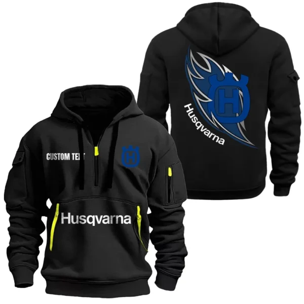 All-Terrain Rider Hoodie Half Zipper, Exclusive Logo Hoodie For All-Terrain Rider Enthusiasts CAR170 - Black