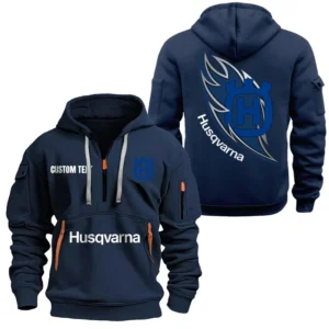 Exclusive Logo Hoodie Half Zipper For Off-Road Racer Enthusiasts, Gift For Off-Road Racer Fans CAR170 - Navy