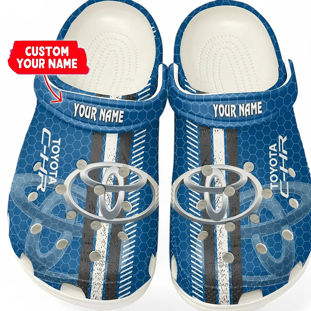 Hybrid Car Lover’s All Over Print Clog, Slip-On Shoes for Daily Comfort and Garage Style CAR820 - White