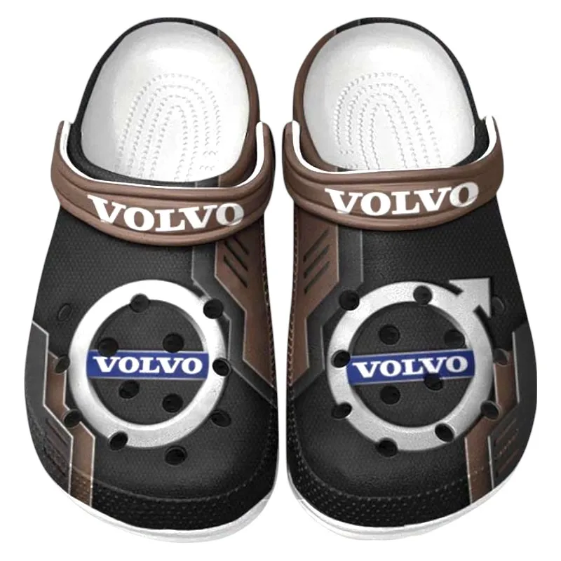 Hybrid SUV Culture Clog, Stylish All Over Print Lightweight Shoes for Auto Fans and Streetwear Style CAR185 - Brown