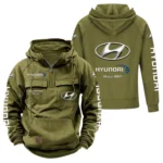 Hatchback Tactical Quarter Zip Hoodie, Exclusive Logo Hoodie For Car Enthusiasts CAR960 - Army Green