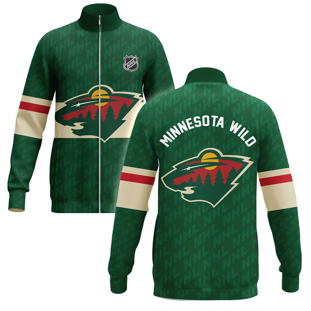 Ice Spark Stand Collar Jacket, Team Pride Sport-Inspired Look Jacket HVN1053MI