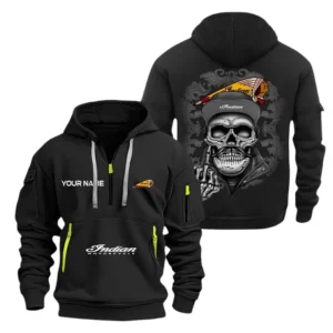 Hoodie Half Zipper Exclusive Logo Gift For Adventure Nomad Enthusiasts CAR166 - Black