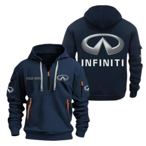 Hoodie Half Zipper Exclusive Logo Gift For Executive Car Enthusiasts CAR200 - Navy