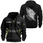 Premium Sedan Hoodie Half Zipper, Exclusive Logo Hoodie For Premium Sedan Enthusiasts CAR170 - Black