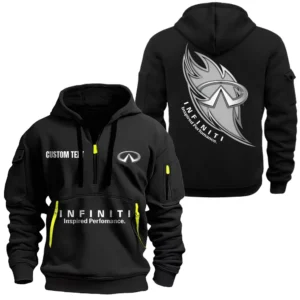 Premium Sedan Hoodie Half Zipper, Exclusive Logo Hoodie For Premium Sedan Enthusiasts CAR170 - Black