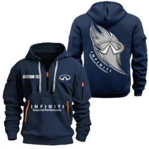 Exclusive Logo Hoodie Half Zipper For High-End Crossover Enthusiasts, Gift For High-End Crossover Fans CAR170 - Navy