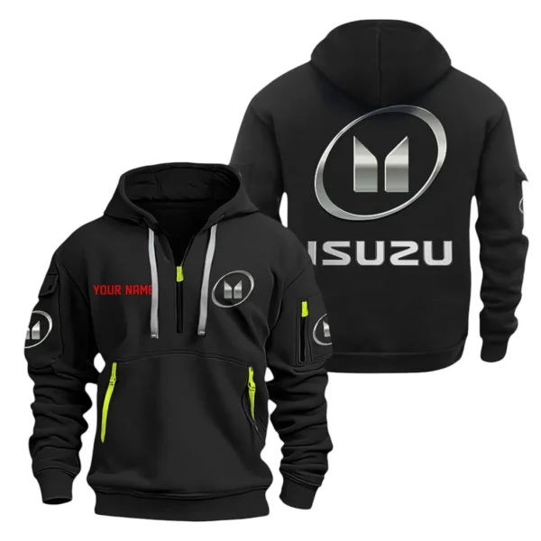 Sturdy Pickup Hoodie Half Zipper, Exclusive Logo Hoodie For Sturdy Pickup Enthusiasts CAR200 - Black