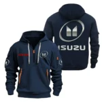Hoodie Half Zipper Exclusive Logo Gift For Fleet-Ready Vehicle Enthusiasts CAR200 - Navy