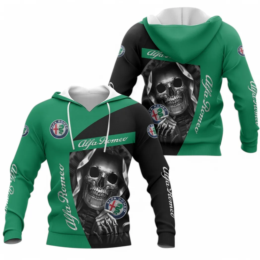 Italian Classic Hoodie 3D Print, Limited Edition Biker Hoodie CAR670