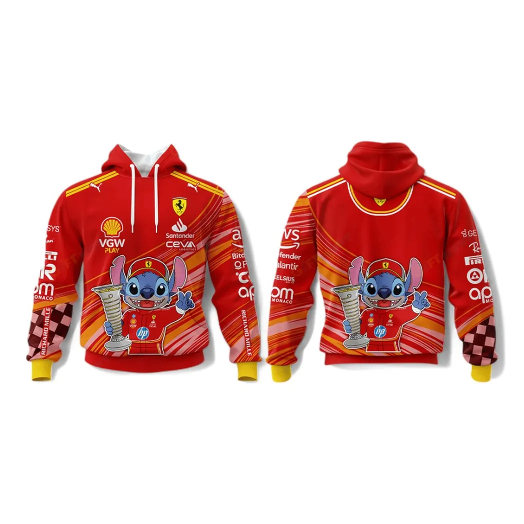 Italian Racing Legend Hoodie 3D Print, Long Ride Travel Hoodie CAR409