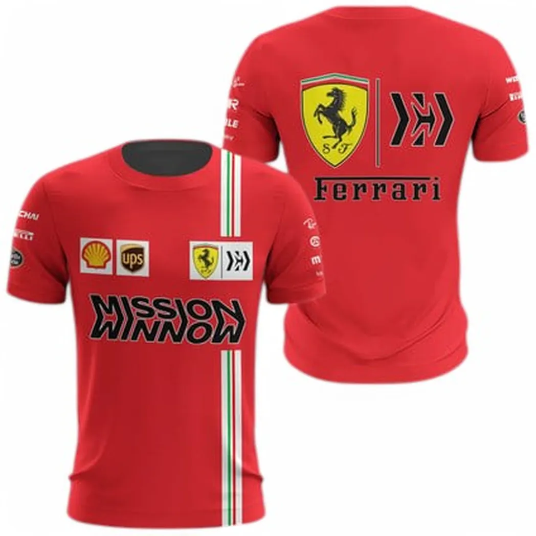 Italian Racing Legend T-Shirt 3D Print, Custom Rider Shirt CAR407