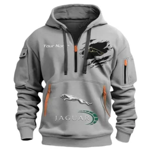 Hoodie Half Zipper Exclusive Logo Gift For All-Terrain SUV Enthusiasts CAR113 - Gray