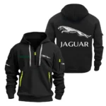 Hoodie Half Zipper Exclusive Logo Gift For Outdoor Lifestyle Vehicle Enthusiasts CAR200 - Black