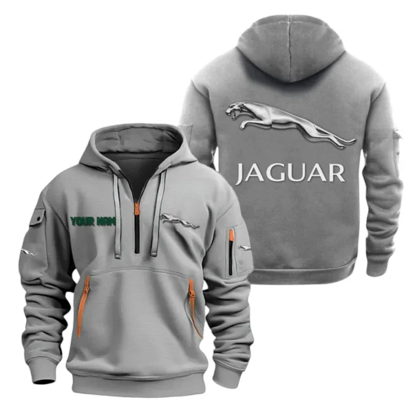 Off-Road Car Hoodie Half Zipper, All Over Print Hoodie Gift For Off-Road Car Enthusiasts CAR200 - Gray