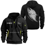 Adventure Utility Vehicle Hoodie Half Zipper, Exclusive Logo Hoodie For Adventure Utility Vehicle Enthusiasts CAR170 - Black