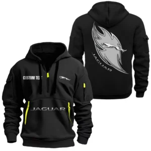 Adventure Utility Vehicle Hoodie Half Zipper, Exclusive Logo Hoodie For Adventure Utility Vehicle Enthusiasts CAR170 - Black