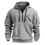 Hoodie Half Zipper Exclusive Logo Gift For Adventure Utility Vehicle Enthusiasts CAR112 - Gray