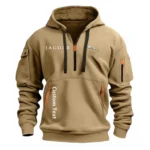 Hoodie Half Zipper Exclusive Logo Gift For Outdoor Lifestyle Vehicle Enthusiasts CAR112 - Khaki
