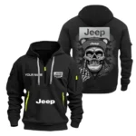 Hoodie Half Zipper Exclusive Logo Gift For Utility 4x4 Auto Enthusiasts CAR166 - Black