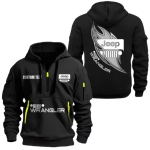 4x4 Vehicle Maker Hoodie Half Zipper, Exclusive Logo Hoodie For 4x4 Vehicle Maker Enthusiasts CAR170 - Black
