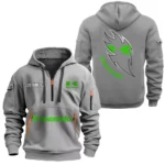 Hoodie Half Zipper Exclusive Logo Gift For Agile Street Bike Enthusiasts CAR170 - Gray