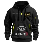 Hoodie Half Zipper Exclusive Logo Gift For Small City Car Enthusiasts CAR113 - Black