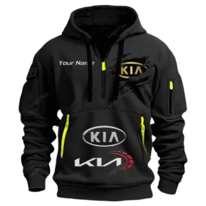 Hoodie Half Zipper Exclusive Logo Gift For Small City Car Enthusiasts CAR113 - Black