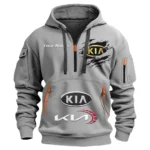 Hoodie Half Zipper Exclusive Logo Gift For Passenger Ride Enthusiasts CAR113 - Gray