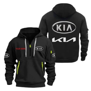 Small City Car Hoodie Half Zipper, Exclusive Logo Hoodie For Small City Car Enthusiasts CAR200 - Black