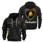 Luxury Coupe Auto Hoodie Half Zipper, Exclusive Logo Hoodie For Luxury Coupe Auto Enthusiasts CAR200 - Black