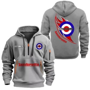 Hoodie Half Zipper Exclusive Logo Gift For Sportbike Enthusiasts CAR170 - Gray