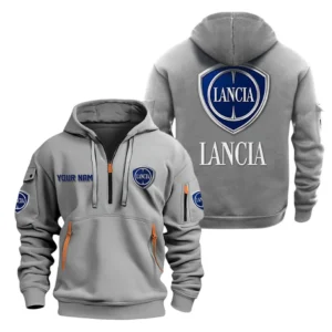 Hoodie Half Zipper Exclusive Logo Gift For City Ride Enthusiasts CAR200 - Gray