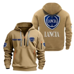 Hoodie Half Zipper Exclusive Logo Gift For Vintage Legend Enthusiasts CAR200 - Khaki