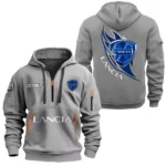 Hoodie Half Zipper Exclusive Logo Gift For Vintage Legend Enthusiasts CAR170 - Gray