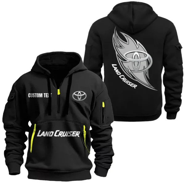 Adventure Truck Hoodie Half Zipper, Exclusive Logo Hoodie For Adventure Truck Enthusiasts CAR170 - Black