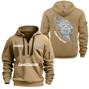 Adventure Truck Hoodie Half Zipper, All Over Print Hoodie Gift For Adventure Truck Enthusiasts CAR170 - Khaki