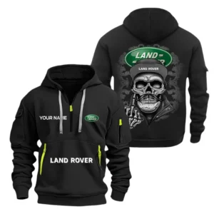 Hoodie Half Zipper Exclusive Logo Gift For Outdoor Lifestyle Vehicle Enthusiasts CAR166 - Black