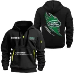 4x4 SUV Maker Hoodie Half Zipper, Exclusive Logo Hoodie For 4x4 SUV Maker Enthusiasts CAR170 - Black